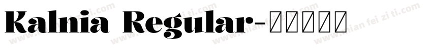 Kalnia Regular字体转换